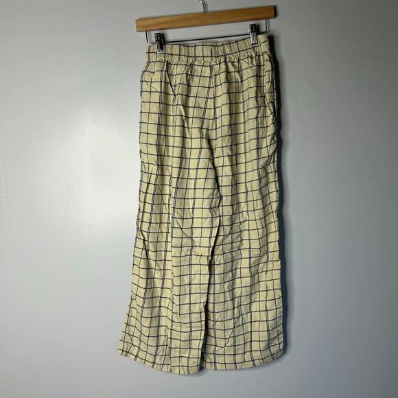 Madewell Plaid Flannel Long Sleeve Pajama Set Women’s Small Cream Lounge Cozy - Picture 15 of 15